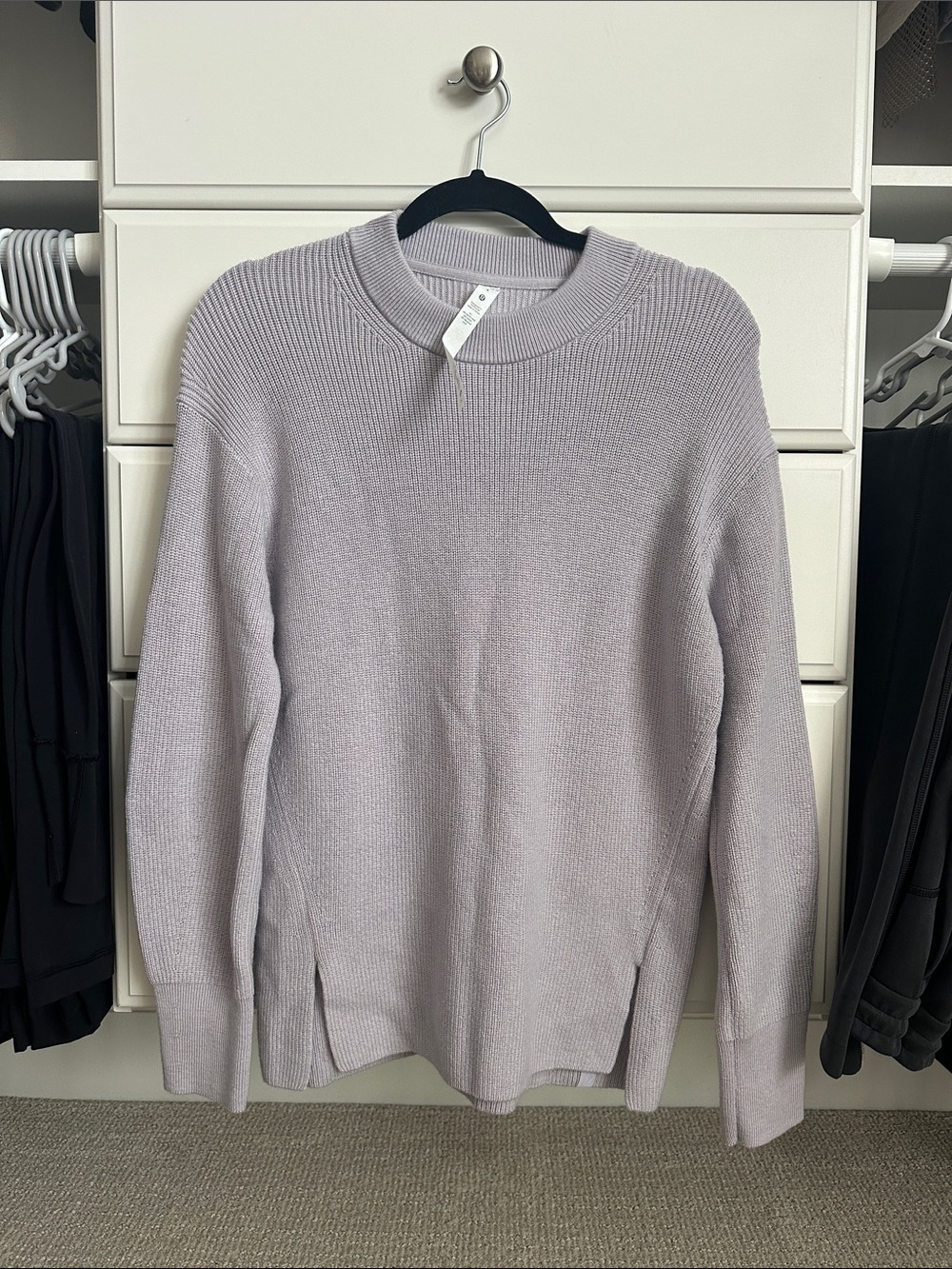lululemon athletica Lavender Merino Wool Crewneck Sweater